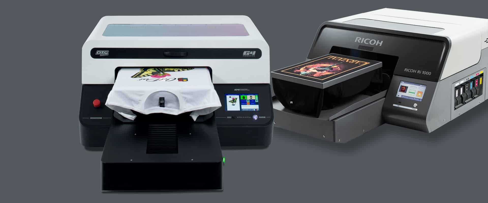 Richo RI1000 Tshirt Printer And Mister T1 Pretreat Machine