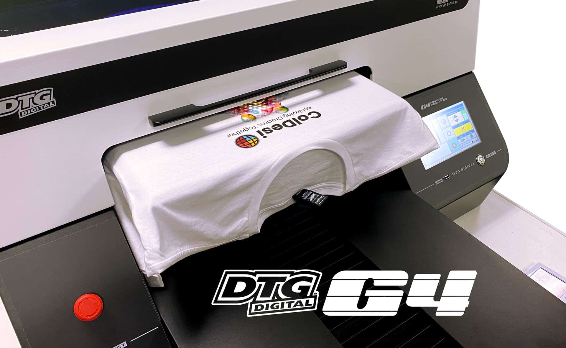 DOMSEM Full-automation DTG Printer T-shirt Garment Cloth Printer CMYK+WWWW  A3 Size Printing Machine DX5 Head Free T-shirt tray