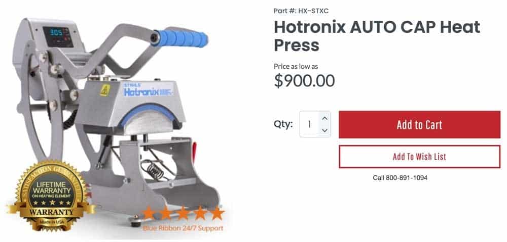 Hotronix Heat PressGarment Label Printer by Names Made™